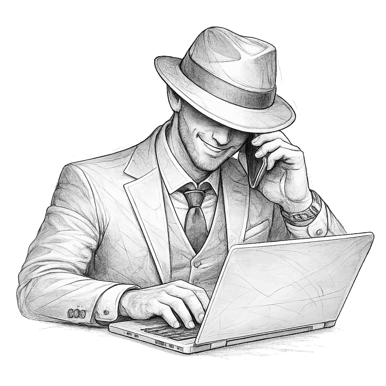 Illustration of the false official